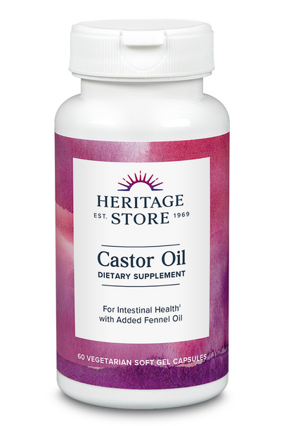 Castor Oil 725mg, Vegetarian Lq Capsules product image