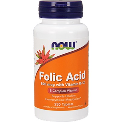 Folic Acid 800mcg w/Vitamin B-12 product image