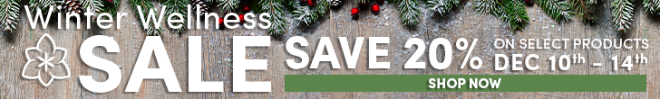 Save 20% off select products during our Winter Wellness Sale