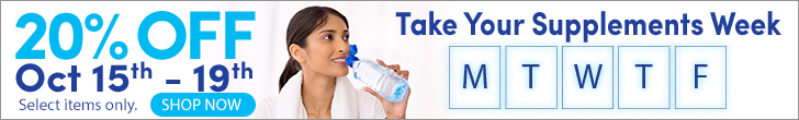 Save 20% During Take Your Supplements Week